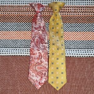 Stylish Paisley and Geometric Patterned Ties for Kids